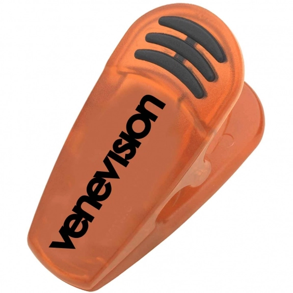Trans. Orange Mega Magnet Custom Clip w/ Rubber Grip