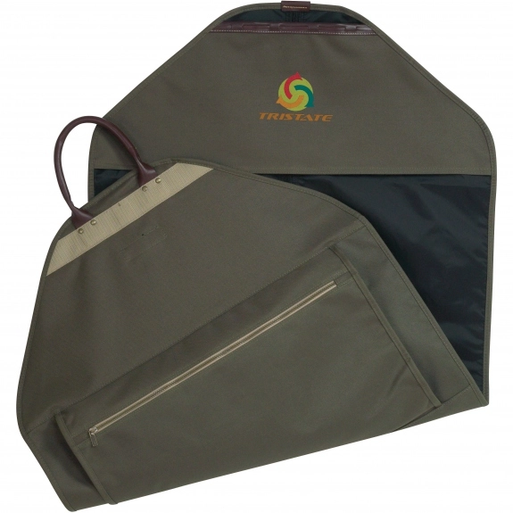 Olive Green Atchison Plaza Meridian Logo Garment Bag