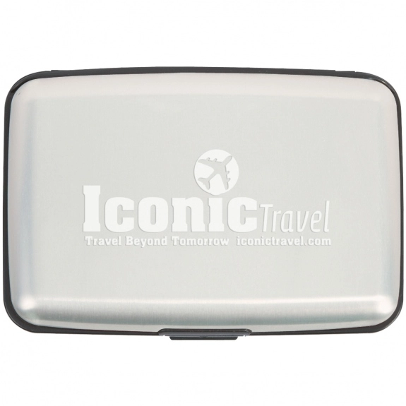 Silver Identity Theft Protection Promotional Credit Card Case
