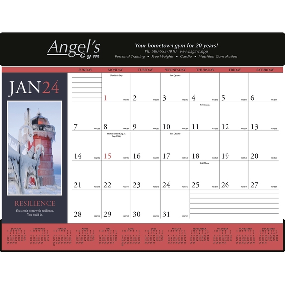Motivations Custom Desk Pad Calendar | Promotional Desk Calendar Motivations Custom Desk Pad Calendar | Promotional Desk Calendar