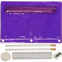 Translucent Purple Deluxe Translucent Promotional School Kit