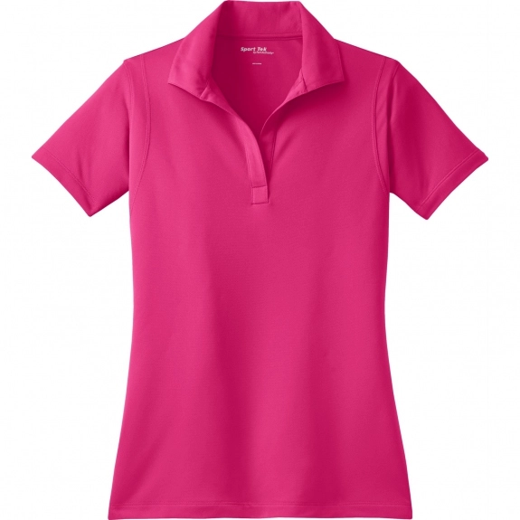 Pink Raspberry Sport-Tek Micropique Sport-Wick Custom Polo Shirt - Women's