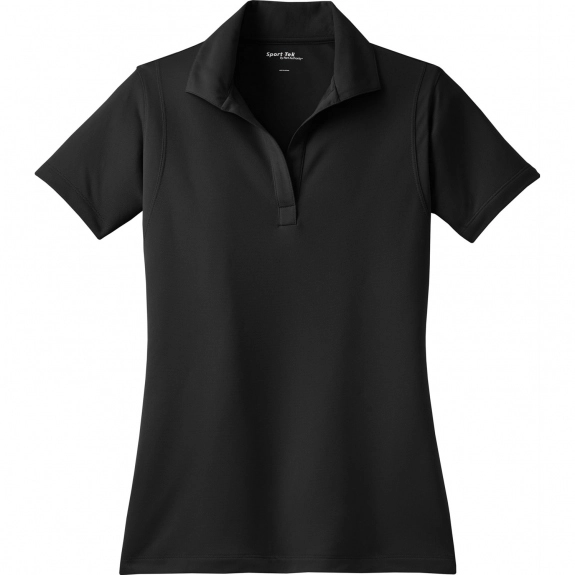 Black Sport-Tek Micropique Sport-Wick Custom Polo Shirt - Women's