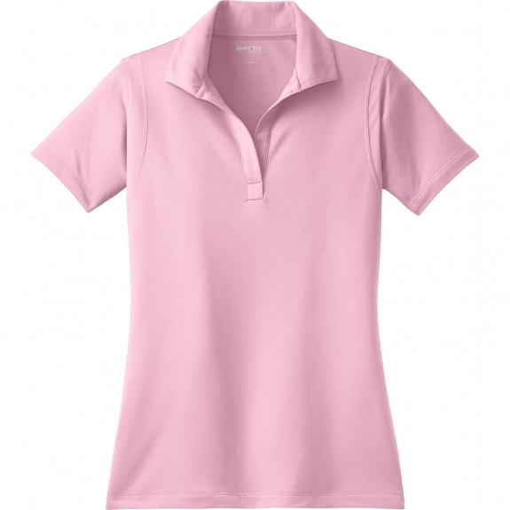 Light Pink Sport-Tek Micropique Sport-Wick Custom Polo Shirt - Women's