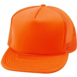 Neon Orange Foam Front Snapback Promotional Truckers Cap