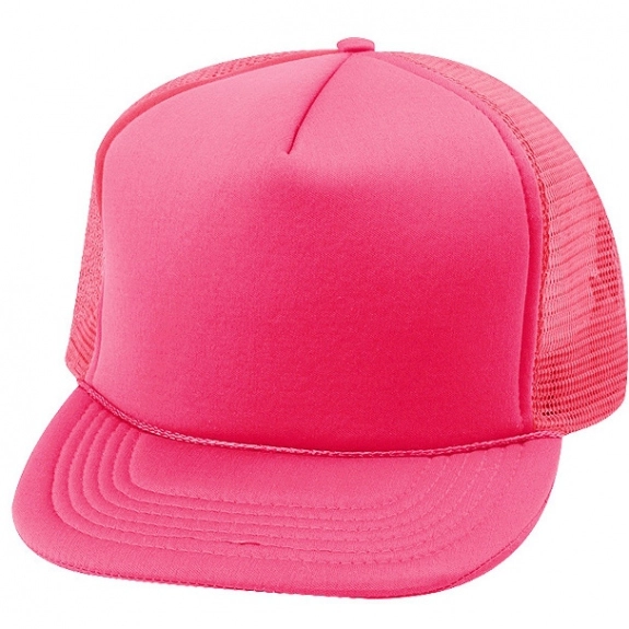 Neon Pink Foam Front Snapback Promotional Truckers Cap