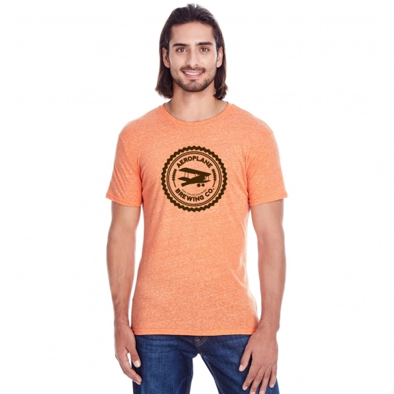 Orange - Threadfast Triblend Custom T-Shirt - Men's
