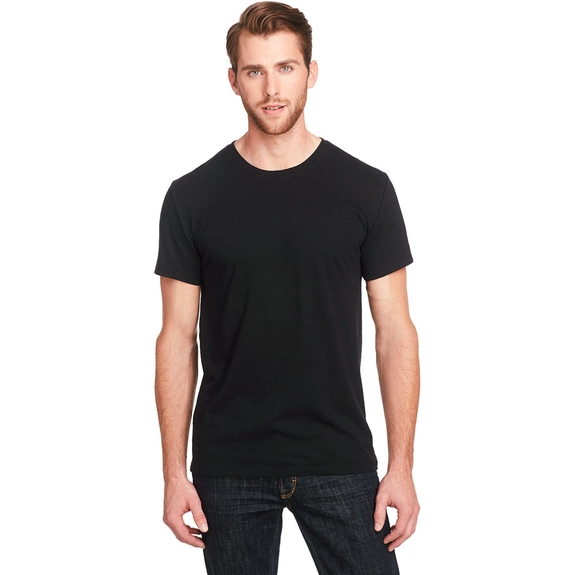 Solid Black - Threadfast Triblend Custom T-Shirt - Men's
