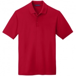 Apple Red Port Authority EZCotton Pique Custom Polo Shirt - Men's