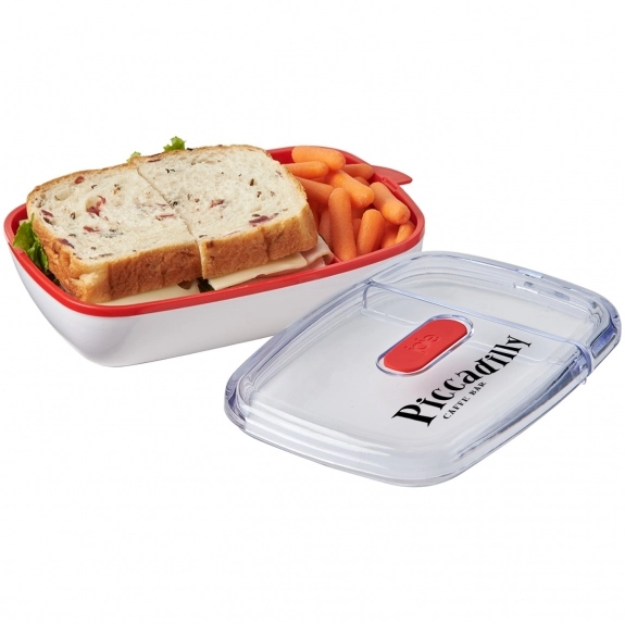 In Use Joie On-The-Go Reusable Custom Sandwich & Snack Container