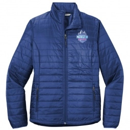 Cobalt Blue Port Authority Packable Puffy Custom Jackets - Women's