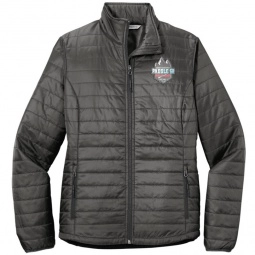 Sterling Grey / Graphite Port Authority Packable Puffy Custom Jackets - Wom