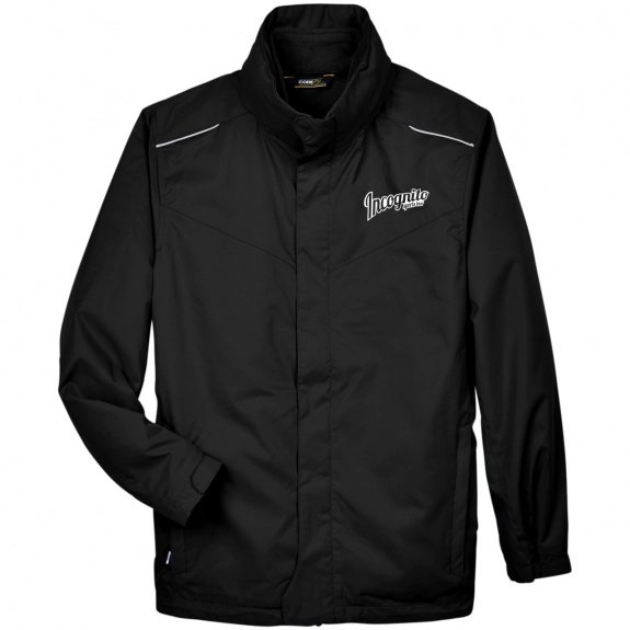 Black Core 365 Region 3-in-1 Promotional Jacket with Fleece Liner - Men's