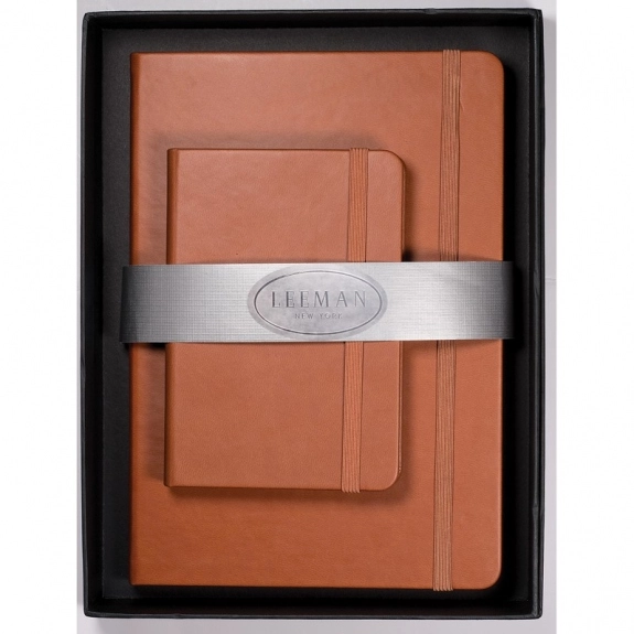 Tan Tuscany Journals Promotional Gift Set