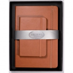 Tan Tuscany Journals Promotional Gift Set