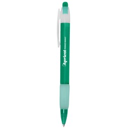 Frosted green - Radiant Promotional Pen w/ Rubber Grip