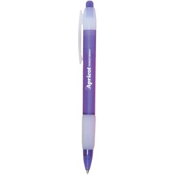 Frosted purple - Radiant Promotional Pen w/ Rubber Grip