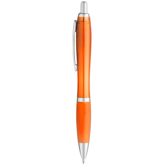 Orange Curvaceous Translucent Ballpoint Custom Pen