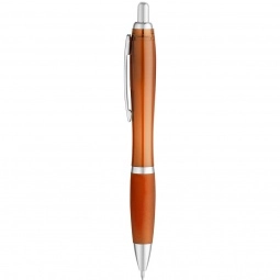 Pumpkin Curvaceous Translucent Ballpoint Custom Pen