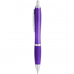 Purple Curvaceous Translucent Ballpoint Custom Pen