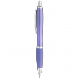 Lilac Curvaceous Translucent Ballpoint Custom Pen