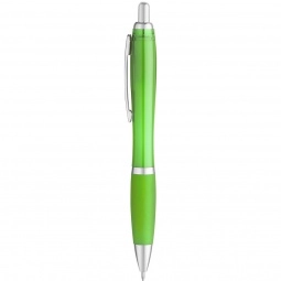 Lime Curvaceous Translucent Ballpoint Custom Pen