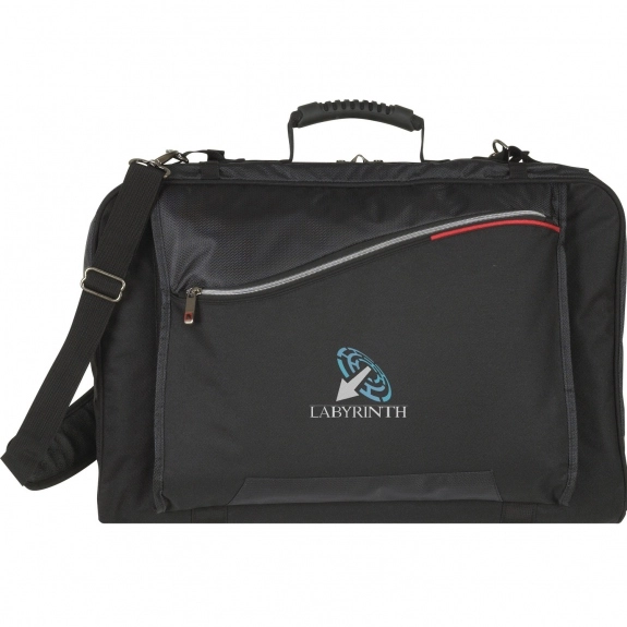 Black Quadruple Double Promotional Garment Bag