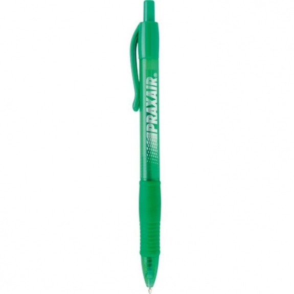 Green No Slip Grip Click Custom Pen