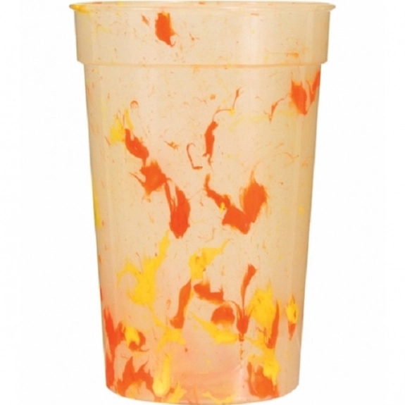 Yellow/Orange Stadium Cup - Confetti Color Cup - 17 oz.