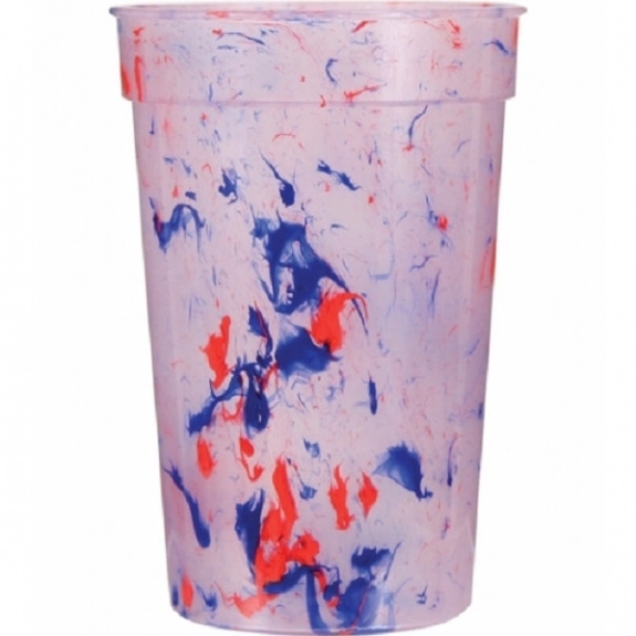 Red/Blue Stadium Cup - Confetti Color Cup - 17 oz.