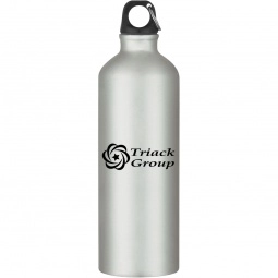 Silver Aluminum Promotional Sports Bottle - 25 oz.