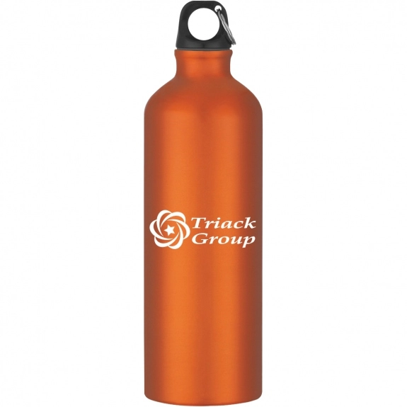Orange Aluminum Promotional Sports Bottle - 25 oz.