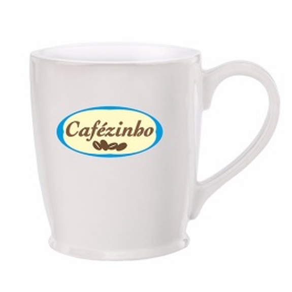 White Stylish Promotional Cafe Mug
