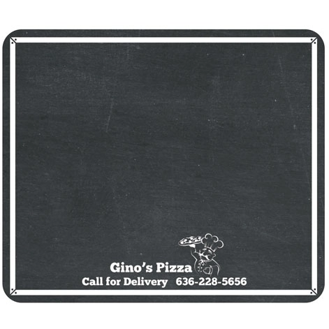 Black Square Chalkboard Custom Magnet - 8.25"w x 7"h - 26 mil