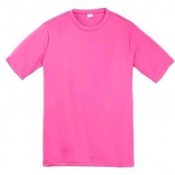 Neon Pink Sport-Tek Competitor Custom T-Shirt - Youth