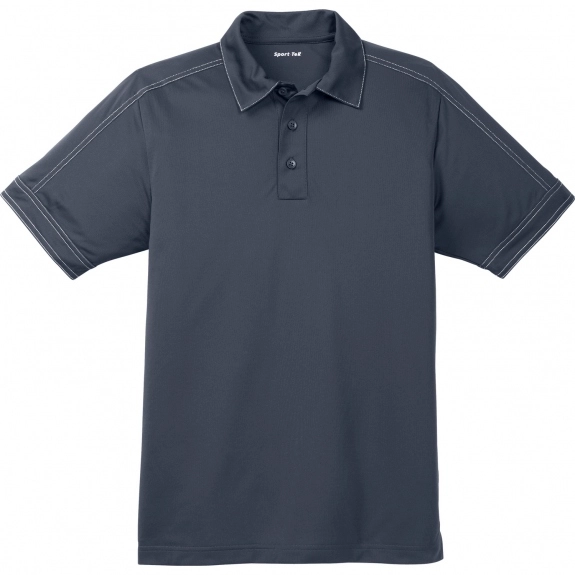 True Navy Sport-Tek Contrast Stitch Sport-Wick Custom Polo Shirt - Men's