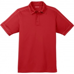 True Red Sport-Tek Contrast Stitch Sport-Wick Custom Polo Shirt - Men's