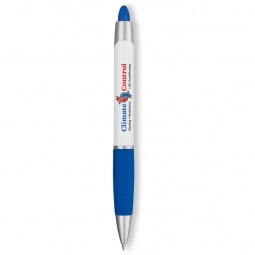 White/Bright Blue Paper Mate Element Promo Gel Pen - White 