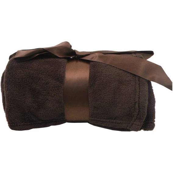 Brown Soft Luxurious Plush Custom Blanket