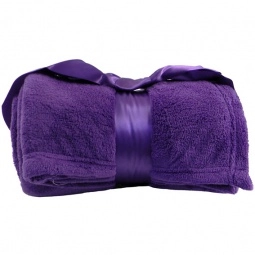 Purple Soft Luxurious Plush Custom Blanket