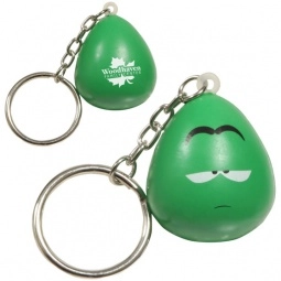 Green Apathetic Mood Custom Keychain Stress Reliever