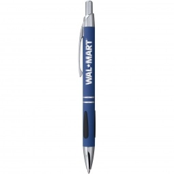 Navy - Vienna Aluminum Click Promotional Pen w/ Comfort Grip