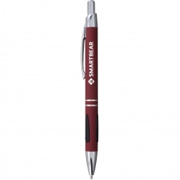Red - Vienna Aluminum Click Promotional Pen w/ Comfort Grip