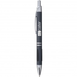 Slate - Vienna Aluminum Click Promotional Pen w/ Comfort Grip