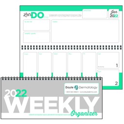 Full Color Weekly Organizer Custom Desk Calendar