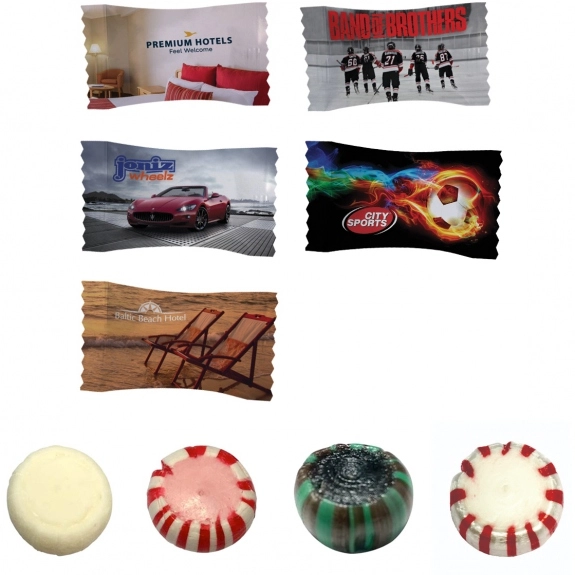 Full Color Individually Wrapped Custom Mints