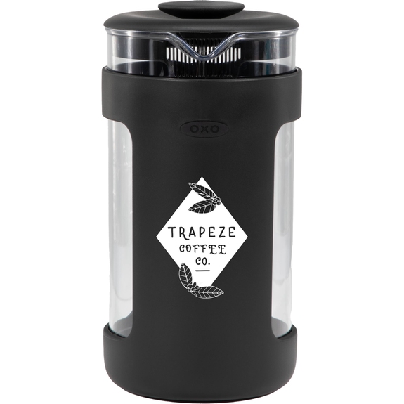 Black OXO Brew Venture Branded French Press