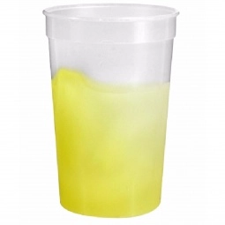 Frosted to Yellow Full Color Mood Color Changing Custom Stadium Cup - 17 oz