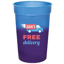 Blue to Purple Full Color Mood Color Changing Custom Stadium Cup - 17 oz.