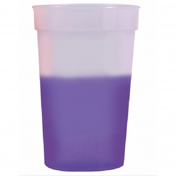 Frosted to Purple Full Color Mood Color Changing Custom Stadium Cup - 17 oz